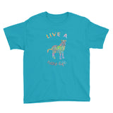 Live A Rare Life Paint Print Youth Short Sleeve T-Shirt