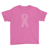 Whimsical Ribbon Youth Short Sleeve T-Shirt