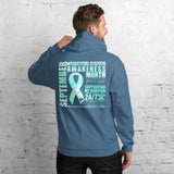 September Interstitial Cystitis Awareness/SUPPORTER Marble Print Unisex Hoodie