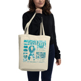 Dysautonomia Awareness Month Marble Eco Tote Bag