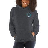 October Dysautonomia Awareness Month/WARRIOR Marble Print Unisex Hoodie