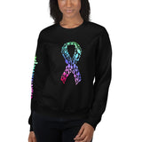 Chronic Hope Spoonspirations Ribbon Sleeve Print Unisex Sweatshirt