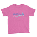 Awareness Starts Here/Blue Youth Short Sleeve T-Shirt