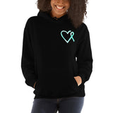 September Interstitial Cystitis Awareness/WARRIOR Marble Print Unisex Hoodie