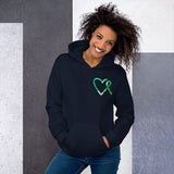 August Gastroparesis Awareness Month/WARRIOR Marble Print Unisex Hoodie