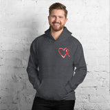 February Marfan Syndrome Awareness Month/SUPPORTER Marble Print Unisex Hoodie