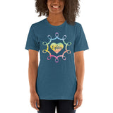 Fighter Awareness Watercolor Ribbons Short-Sleeve Unisex T-Shirt