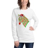 Wild About The Holidays Zebra Unisex Long Sleeve Tee