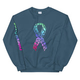 Chronic Hope Spoonspirations Ribbon Sleeve Print Unisex Sweatshirt