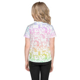 In A World Of Unicorns Be A Zebra/Red Ribbon All Over Print Kids T-Shirt
