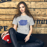 Christmas Cure Splat/Blue Short-Sleeve Unisex T-Shirt