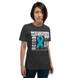 Two Sided Facts/October Dysautonomia Awareness Month Short-Sleeve Unisex T-Shirt