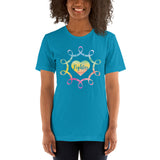 Fighter Awareness Watercolor Ribbons Short-Sleeve Unisex T-Shirt