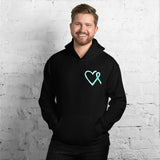 September Interstitial Cystitis Awareness/SUPPORTER Marble Print Unisex Hoodie