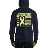 March Endometriosis Awareness Month/SUPPORTER Marble Print Unisex Hoodie