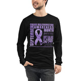 September Chiari Awareness/WARRIOR Print Unisex Long Sleeve Tee