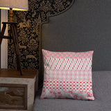 Ribbons on Ribbons/Red Basic Pillow