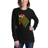 Wild About The Holidays Zebra Unisex Long Sleeve Tee