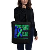 September Intracranial Hypertension Awareness Month/WARRIOR Eco Tote Bag
