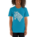 Fight Like A Zebra Zentangle Short-Sleeve Unisex T-Shirt