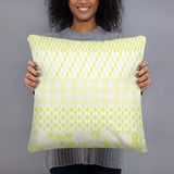 Ribbons on Ribbons/Yellow Basic Pillow