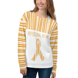 Professional Patient/Orange All Over Print Unisex Sweatshirt