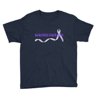 Awareness Starts Here/Purple Youth Short Sleeve T-Shirt