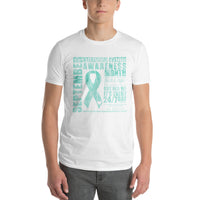 September Interstitial Cystitis Awareness/WARRIOR Tie Dye Print Short-Sleeve T-Shirt