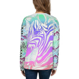 Rainbow Aztec Zebras All Over Print Unisex Sweatshirt