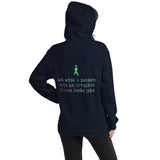 Two Sided I Am What A Person With An Invisible Illness Looks Like/Green Ribbon Unisex Hoodie