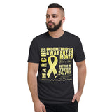 March Endometriosis Awareness Month/WARRIOR Tie Dye Print Short-Sleeve T-Shirt