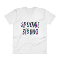 Spoonie Strong Spoons V-Neck T-Shirt