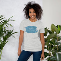 Christmas Cure Splat/Turquoise Short-Sleeve Unisex T-Shirt