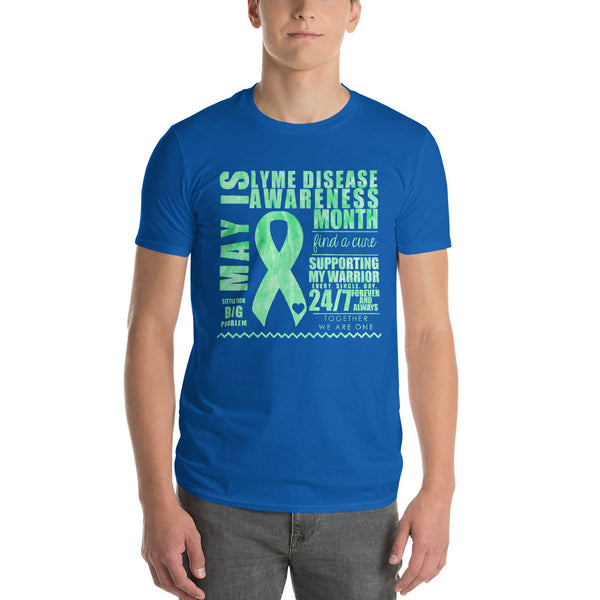 May Lyme Disease Awareness Month/SUPPORTER Tie Dye Print Short-Sleeve T-Shirt