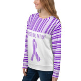 Professional Patient/Purple All Over Print Unisex Sweatshirt