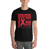 February Marfan Syndrome Awareness Month/SUPPORTER Tie Dye Print Short-Sleeve T-Shirt