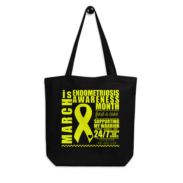 March Endometriosis Awareness Month/SUPPORTER Eco Tote Bag