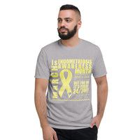 March Endometriosis Awareness Month/WARRIOR Tie Dye Print Short-Sleeve T-Shirt