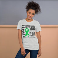 Two Sided Facts/August Gastroparesis Awareness Month Short-Sleeve Unisex T-Shirt