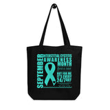 September Interstitial Cystitis Awareness/WARRIOR Eco Tote Bag