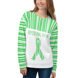 Professional Patient/Green All Over Print Unisex Sweatshirt