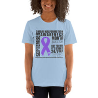 Two Sided Facts/September Chiari Awareness Month Short-Sleeve Unisex T-Shirt