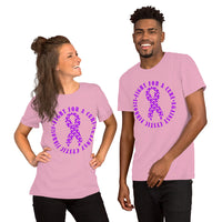 Fight For A Cure Against Cystic Fibrosis Ribbons Short-Sleeve Unisex T-Shirt
