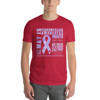May Fibromyalgia Awareness Month/WARRIOR Tie Dye Print Short-Sleeve T-Shirt