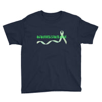Awareness Starts Here/Green Youth Short Sleeve T-Shirt