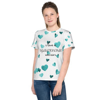 I Love A Dysautonomia Warrior All Over Print Youth T-Shirt