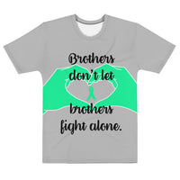 Brothers Don't Let Brothers Fight Alone/Green All Over Print Men's T-shirt