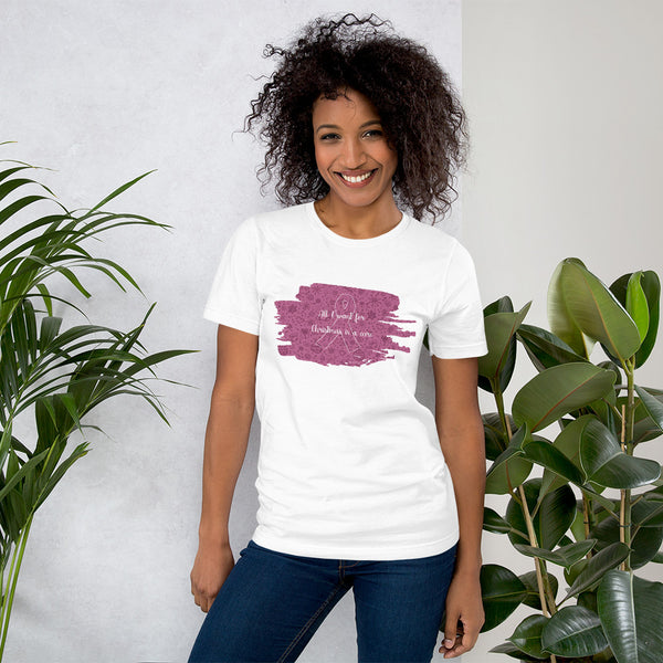 Christmas Cure Splat/Pink Short-Sleeve Unisex T-Shirt
