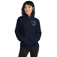 May Fibromyalgia Awareness Month/SUPPORTER Marble Print Unisex Hoodie