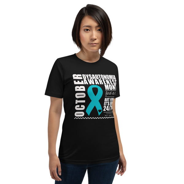 Two Sided Facts/October Dysautonomia Awareness Month Short-Sleeve Unisex T-Shirt